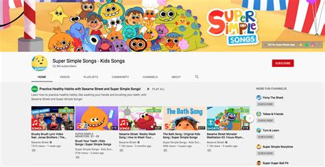 Top Ten Kindergarten Youtube Channels