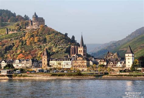 The Rhine River Town Of Bacharach Germany And The Stahlec Flickr