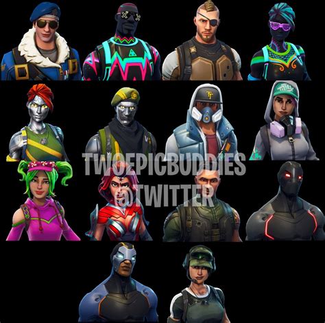 Fortnite Leaked Skins Back Bling And Axes Reveal More New Characters