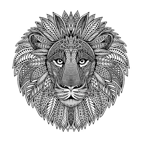 Free Free 302 Lion Head Lion Mandala Svg SVG PNG EPS DXF File