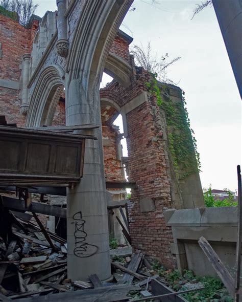 The Ruins Of A Gothic Masterpiece Abandoned City Methodist Church Of