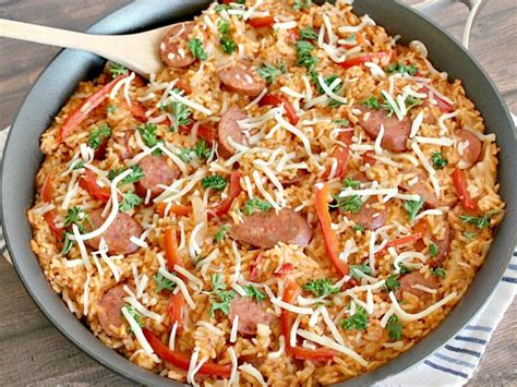 Easy Smoked Sausage And Rice Skillet New South Charm