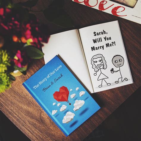 Proposal Ideas Cute Lovebook Marriage Proposal