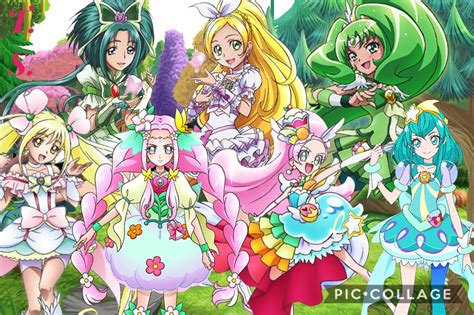 All green precure | Glitter force, Pretty cure, Anime