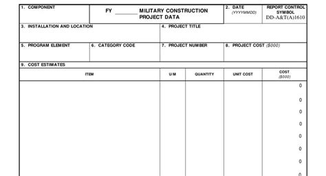 Dd Form 1391 ≡ Fill Out Printable Pdf Forms Online