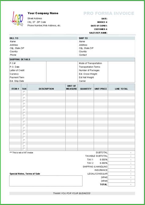 Proforma Invoice Template Docx Templates Resume Examples