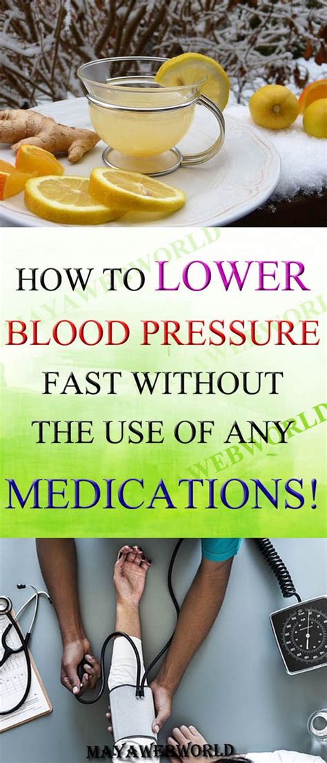 How To Lower Blood Pressure Fast Without The Use Of Any Medications