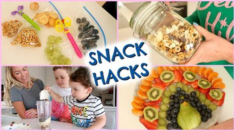 Snack Hacks Snack Ideas For Kids Emily Norris Youtube Snack