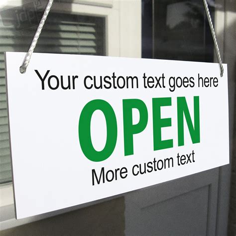 Personalised Custom Made Open Closed Hanging Sign Shop Etsy