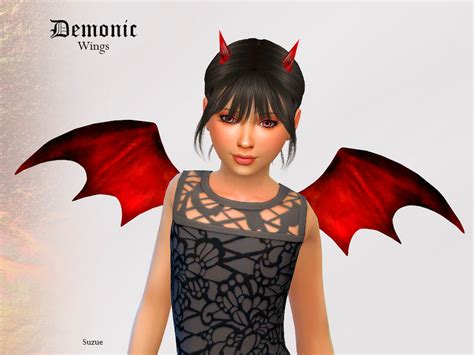 The Sims Resource Demonic Wings Child