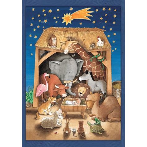 Coppenrath Advent Calendar Baby Jesus And The Animals Traditional For