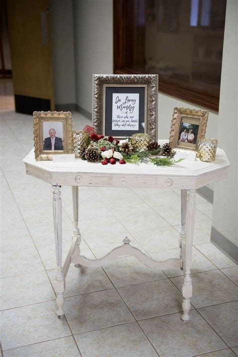 In Loving Memory Table At Wedding Wedding Memory Table Memory Table