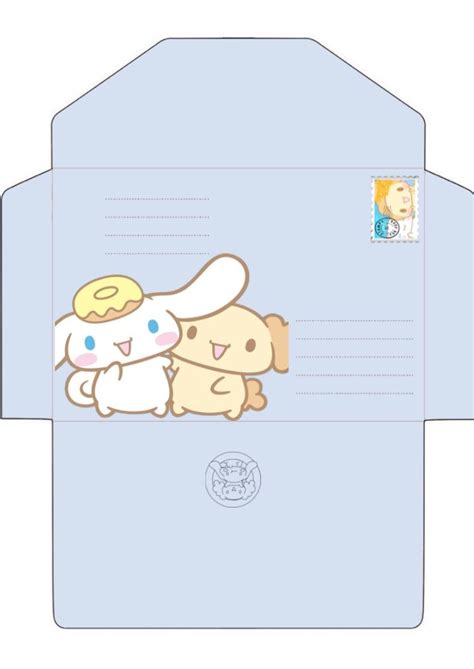 Sobrecito Cute De Chiffon Y Cinnamorroll Kawaii Envelopes Cute