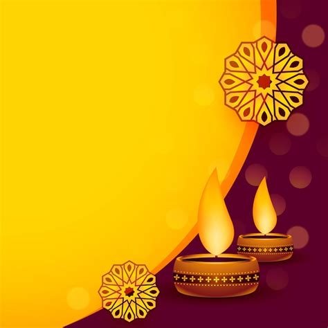 Free Vector Beautiful Happy Diwali Background In Indian Style Decoration