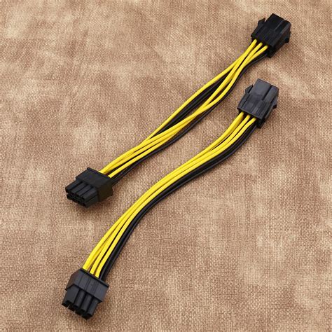 18 Cm Pci Express Pcie 6 Pin To 8 Pin Graphics Card Power Adapter Cable