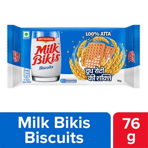 Buy Britannia Milk Bikis 100 Atta Biscuits 76 G At Best Price In