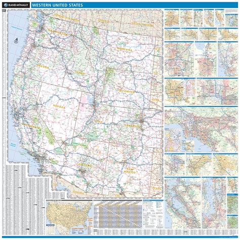 Rand Mcnally Proseries Regional Wall Map Western United States