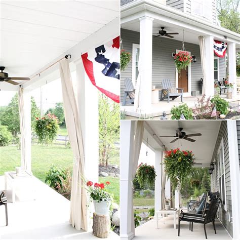 Diy Drop Cloth Curtains For The Porch Popsugar Home