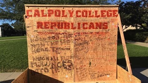 Cal Poly Free Speech Wall Again Has Racist Sexist Comments Drawings