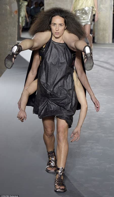 Most Weird Runway Ever Photos Of Models Carrying Each Other At Paris Fashion Show Is Trending