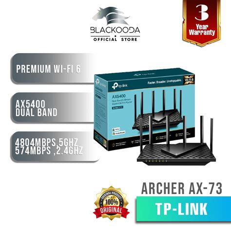 Tp Link Archer Ax73 Ax5400 Dual Band Gigabit Wi Fi 6 Router With