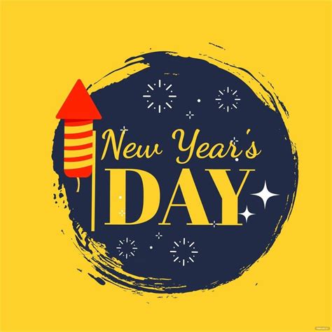 New Years Day Logo Vector In Illustrator Eps  Png Psd Svg