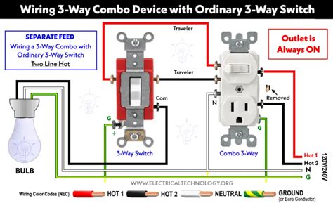 How To A Wire 3 Way Combination Switch And Grounded Outlet