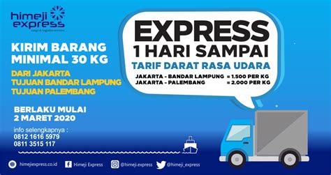 Tiada lagi masalah double billing. 1 Hari Sampai Ekspedisi Cargo Jakarta - Bandar Lampung ...