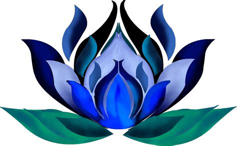 Blue Lotus Flower Drawing Free Download On Clipartmag