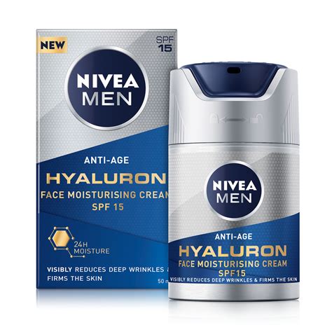 Nivea Men Anti Age Hyaluron Day Cream Face Moisturiser With Hyaluronic