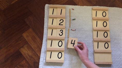 Montessori Seguin Boards Learning Teen Numbers Youtube