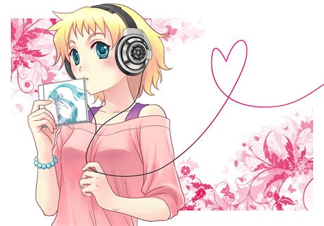 720p Free Download Kagamine Rin Vocaloid Female Sexy Cute Girl Rin Anime Flower Hot