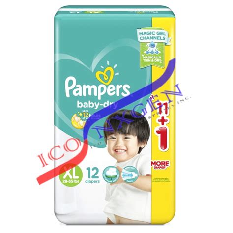 Pampers Baby Dry Taped Economy Xl 12s Shopee Philippines