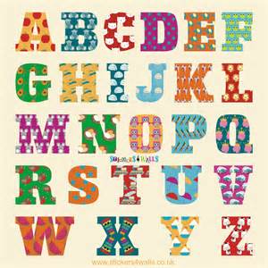 Alphabet Wall Stickers Alphabet And Number Wall Stickers