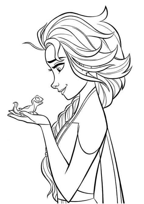 Queen Anna Frozen 2 Coloring Page Free Printable Coloring Pages For Kids