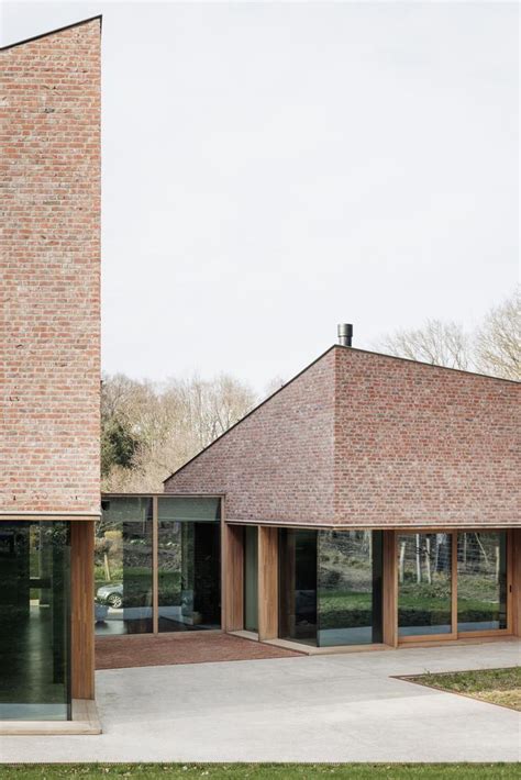 Modern Brick House Design In Cubic Minimalism 333 Images