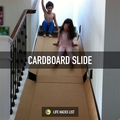 So Fun Make Your Own Cardboard Slide Out Of Flattened Out Box And
