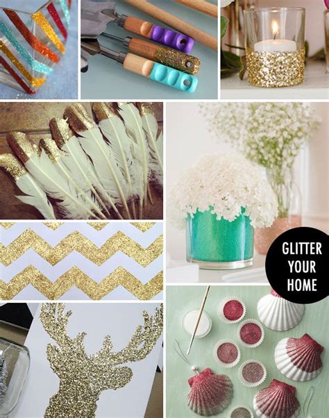 All That Glitters 50 Diy Projects That Sparkle Glitter Projects Diy