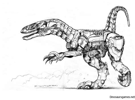 How to draw raijin war robots youtube. Drawn Dinosaur Robot Coloring Page - Dinosaur Coloring Pages