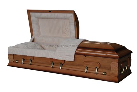 Wooden Casket With Carved Corner Caskets China Casket And Burial