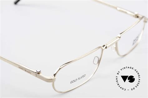 Glasses Montblanc Mb30 Folding Gold Plated Luxury Eyeglasses