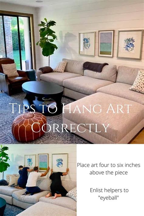 How High Do You Hang A Picture Above Sofa Baci Living Room