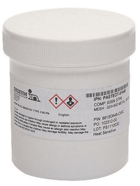 Indium® 66hf Sn63pb37 Solder Paste Smt Industrial Solder Paste