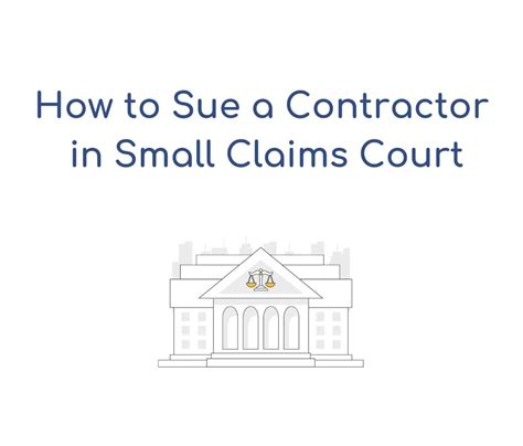How To Sue A Contractor In Small Claims Court California