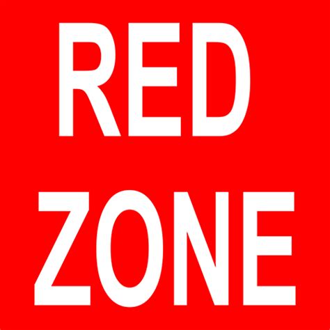 Red Zone Floor Sign Industrial Floor Tape