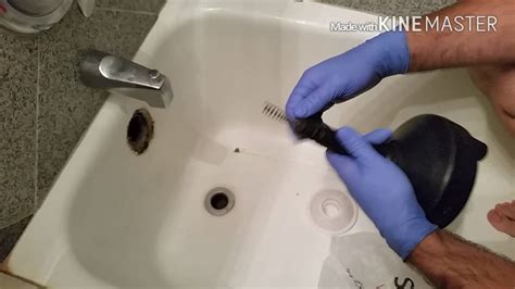 How to unclog the bathtub drain depends on how sever the drain clog is. Snaking a Clogged Bathtub - YouTube