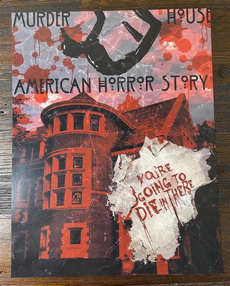 American Horror Story Murder House Season 1 Inspired Poster Etsy