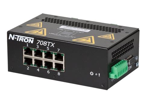 Red Lion N Tron 8 Port Industrial Ethernet Switch 708tx