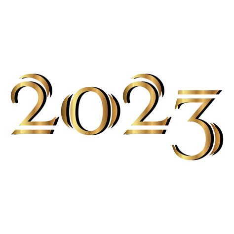 Happy New Year 2023 Banner Golden Vector Luxury Text 2023 Happy New