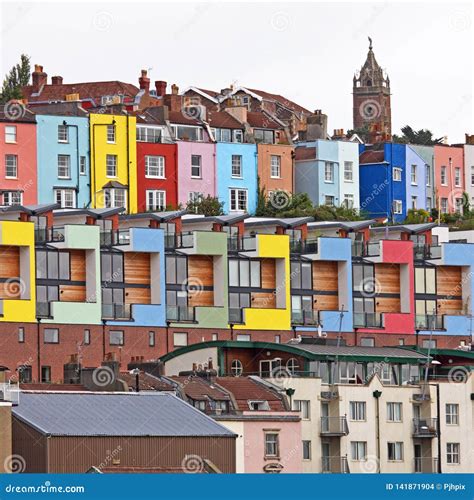 Colorful Housing In Bristol Uk Stock Photo Image Of Mortgage